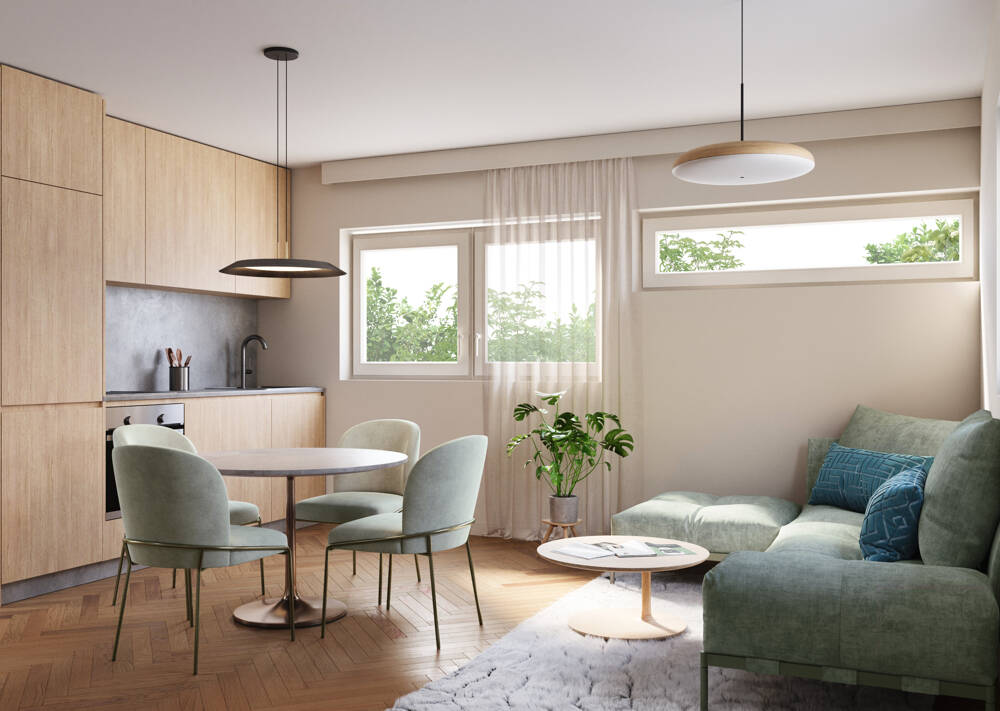 Exklusiver Erstbezug - Stilvolle 3-Zimmer-Wohnung mit Balkon in Neubau-Qualität – Stuttgart – Vorschaubild 4