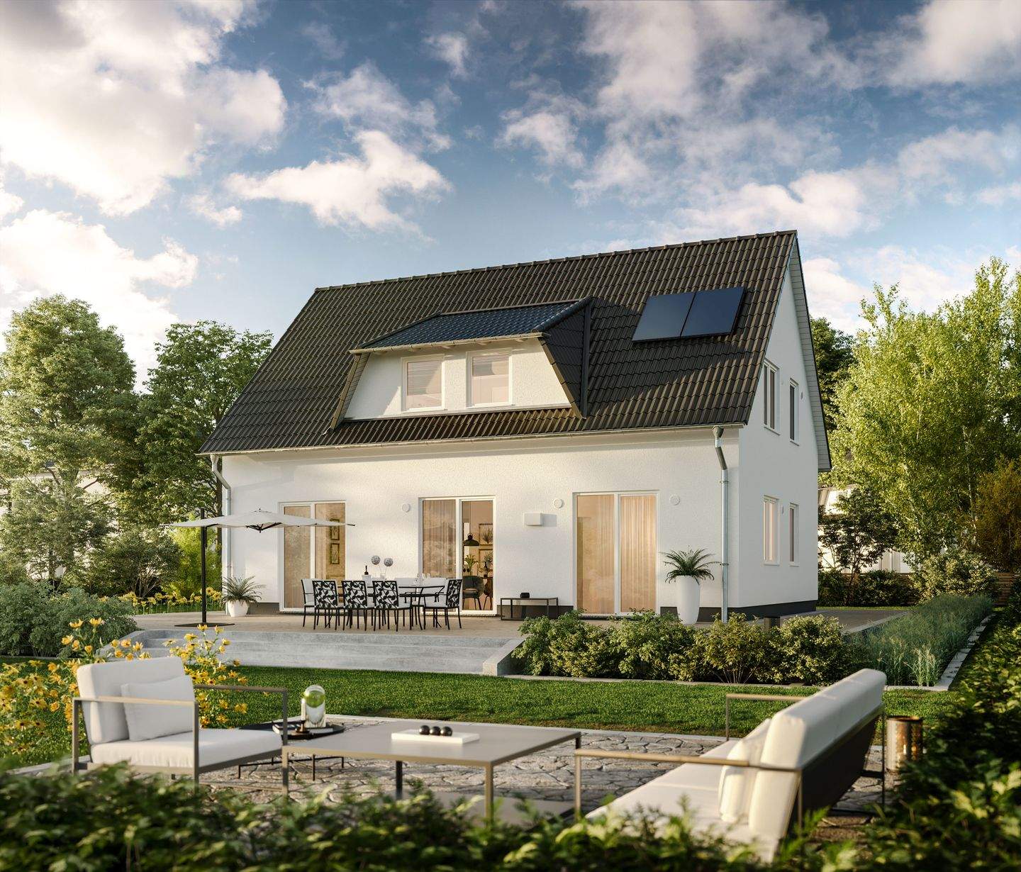 Familienhaus mit Freiraum – komfortabel und idyllisch – Merxheim – Bild 1 von 5