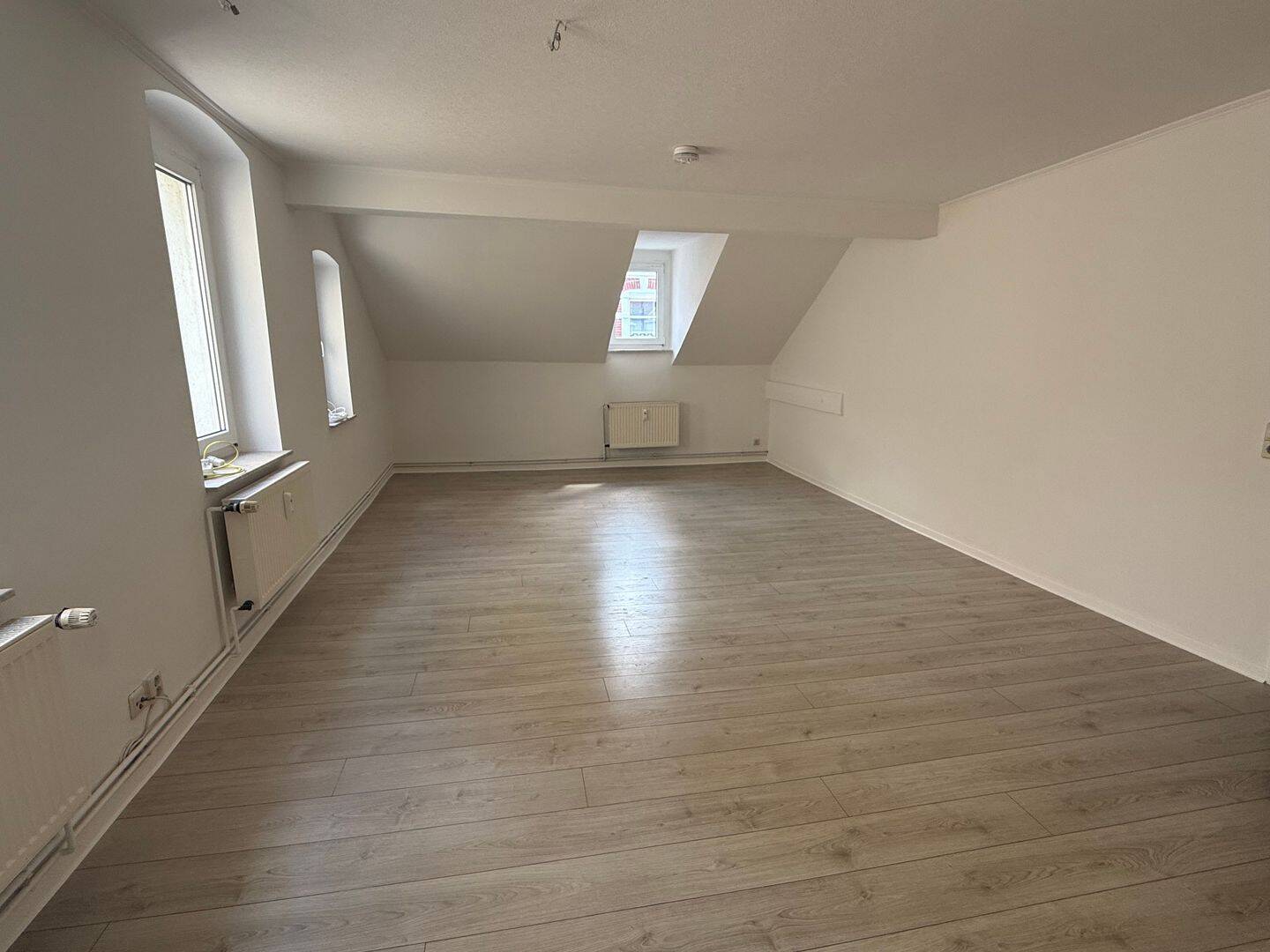 Die Wohnung befindet sich in einem gepflegten Wohn- und Geschäftshaus in der Straße des Friedens in Weisswasser.