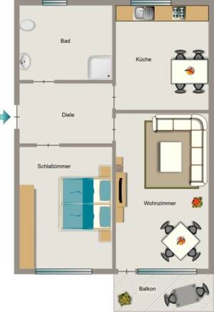 Demnächst frei! 2-Zimmer-Wohnung in Oberhausen Schwarze Heide