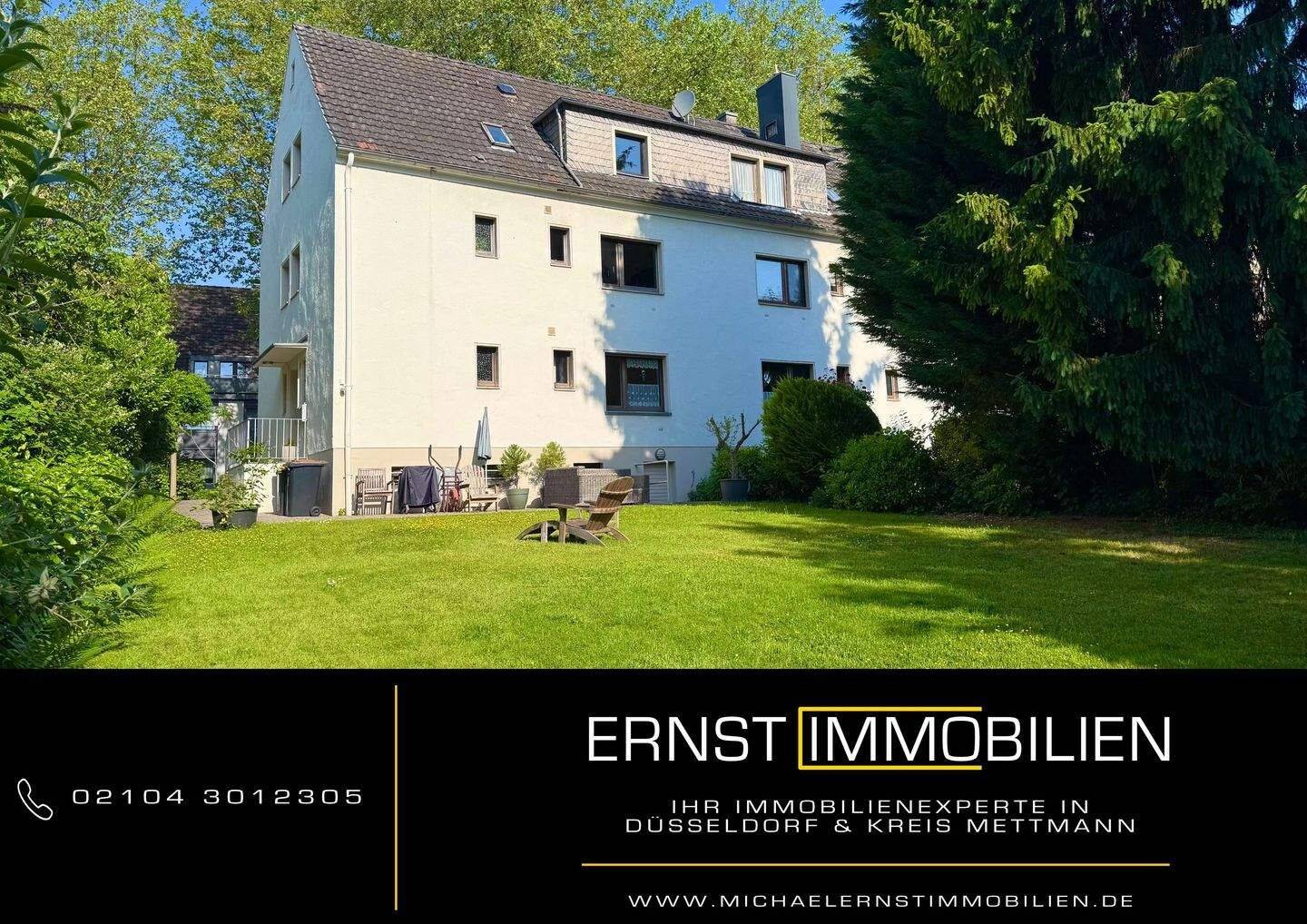Kapitalanlage oder Selbstnutzung in Alt-Erkrath: Saniertes 3-Familienhaus, vollständig vermietet, mit großem Garten in TOPP-Lage – Erkrath – Bild 1 von 9