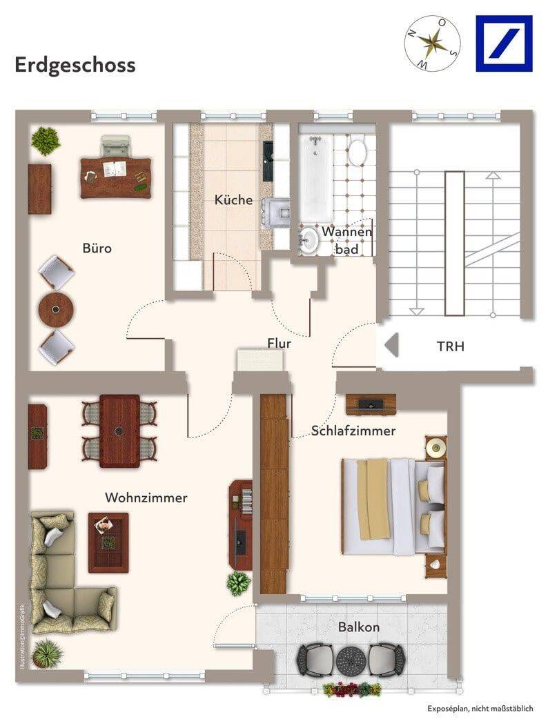 Gepflegte 3-Zimmer-Erdgeschosswohnung mit Balkon, Gartenanteil und soliden Modernisierungen – Berlin – Vorschaubild 7