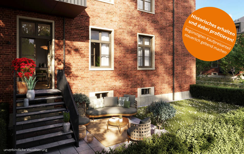 Schöne 4 Zimmer-Wohnung mit ca. 118m², Hauswirtschaftsraum, Gäste-Bad, Terrasse und privatem Garten – Potsdam – Bild 1 von 9