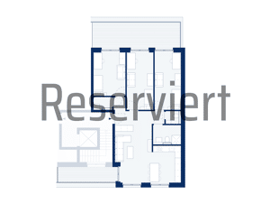 RESERVIERT! Penthouse mit 4 Zimmern und Dachterrassen (B28)