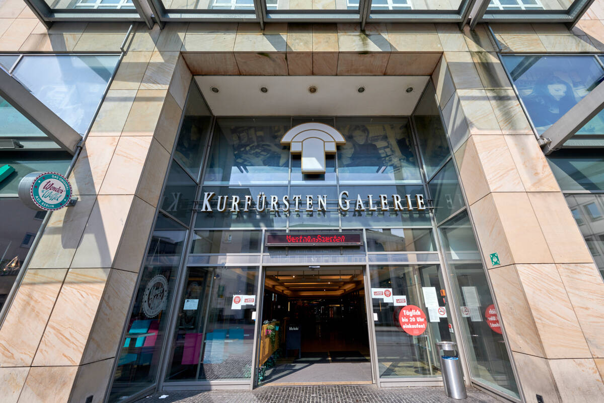 Seien Sie der mit Ihrem Gewerbe der Mittelpunkt der Kurfürstengalerie!