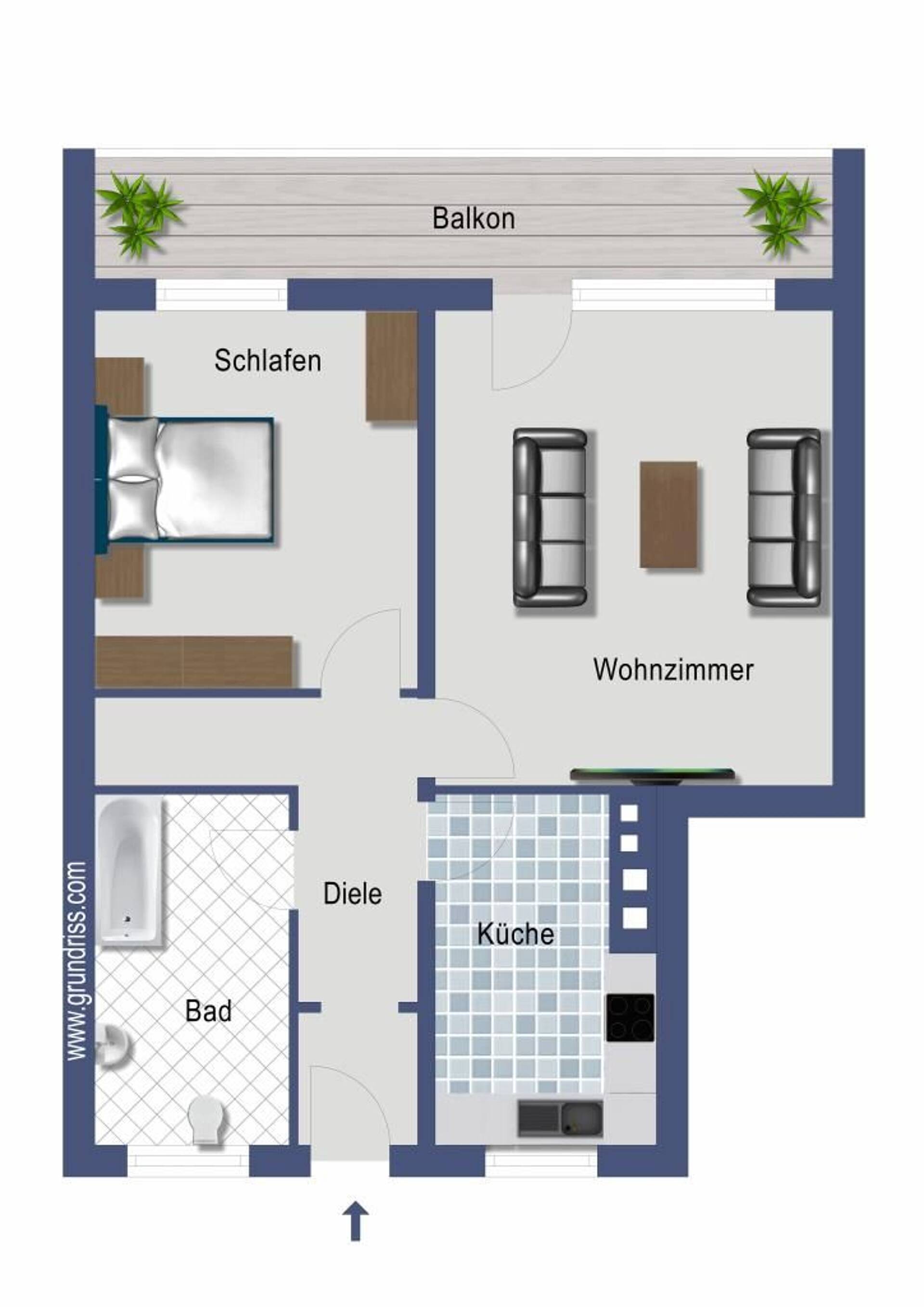 Etagenwohnung in 51065 Köln mit 67 m² kaufen