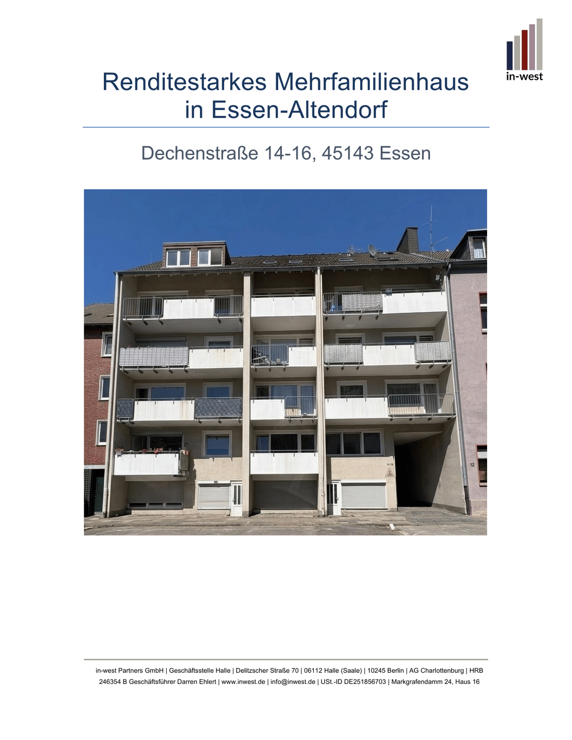 Renditestarkes Mehrfamilienhaus in Essen-Altendorf