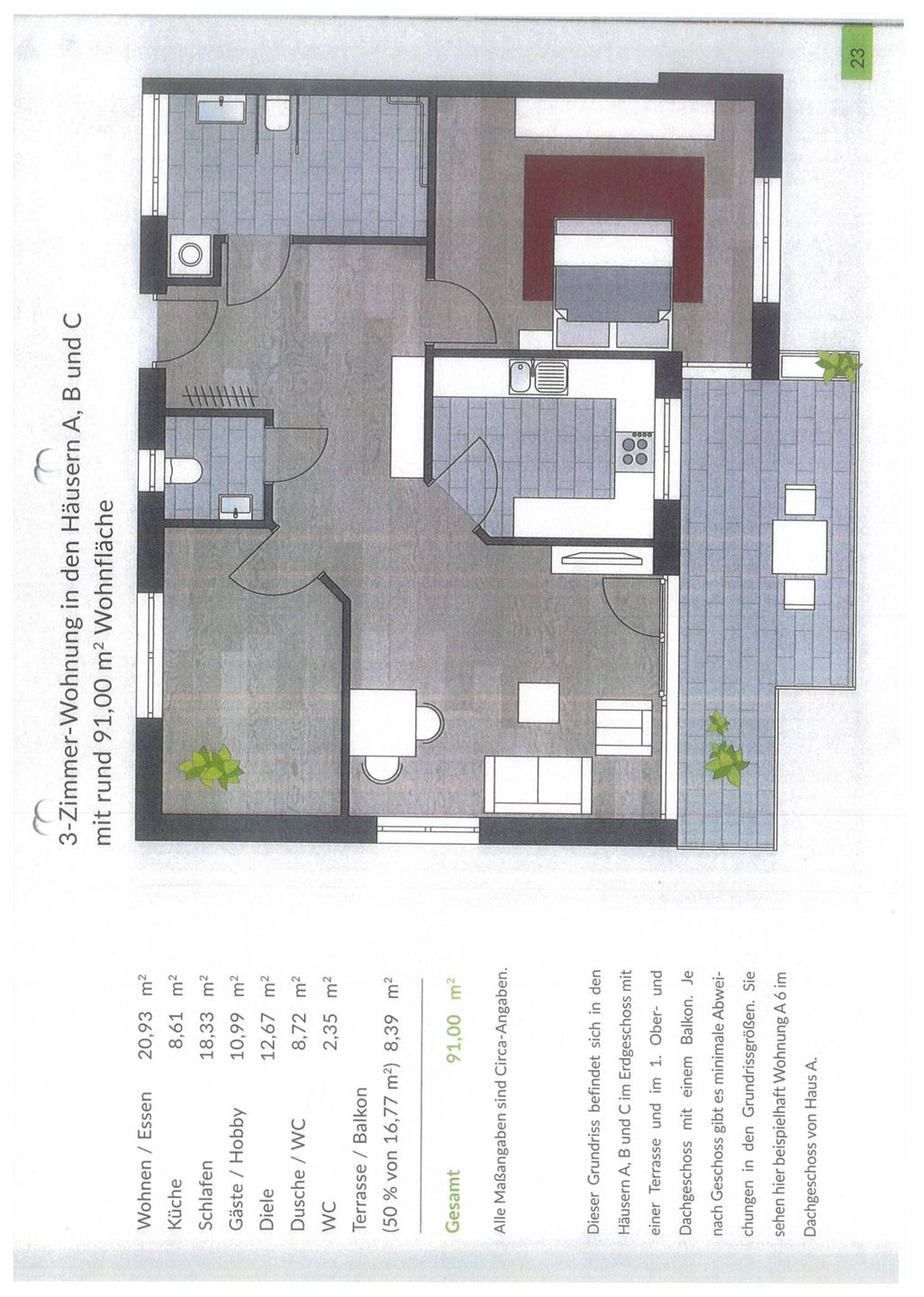 Etagenwohnung in 79798 Jestetten mit 91 m² kaufen