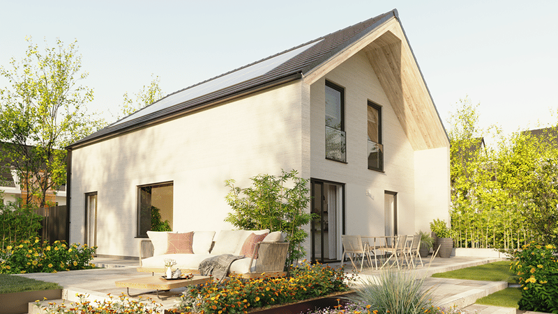 Elegantes und komfortables Traumhaus für deine Familie: Das großzügige Flair Novo mit überdachter Terrasse – Heltersberg – Bild 1 von 9