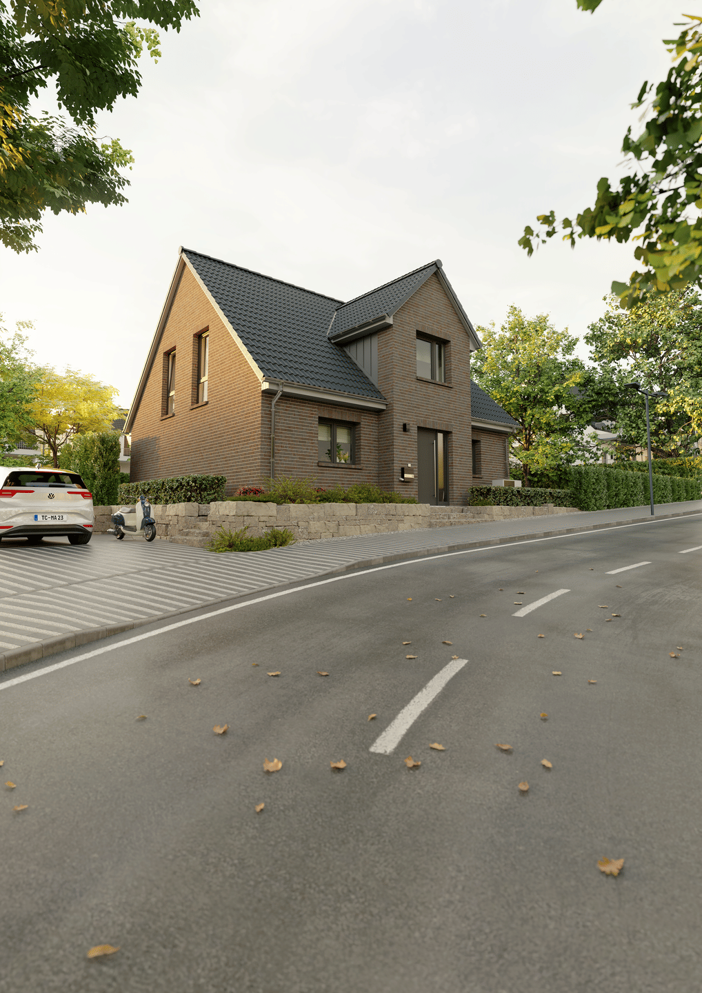 Zeitlos wohnen: Aktions-Einfamilienhaus mit hochwertiger Klinkerfassade und Charakter