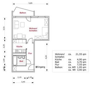 Renovierte 1-Zimmer-Wohnung am Roten Berg! – 99087 Erfurt – Vorschaubild 2
