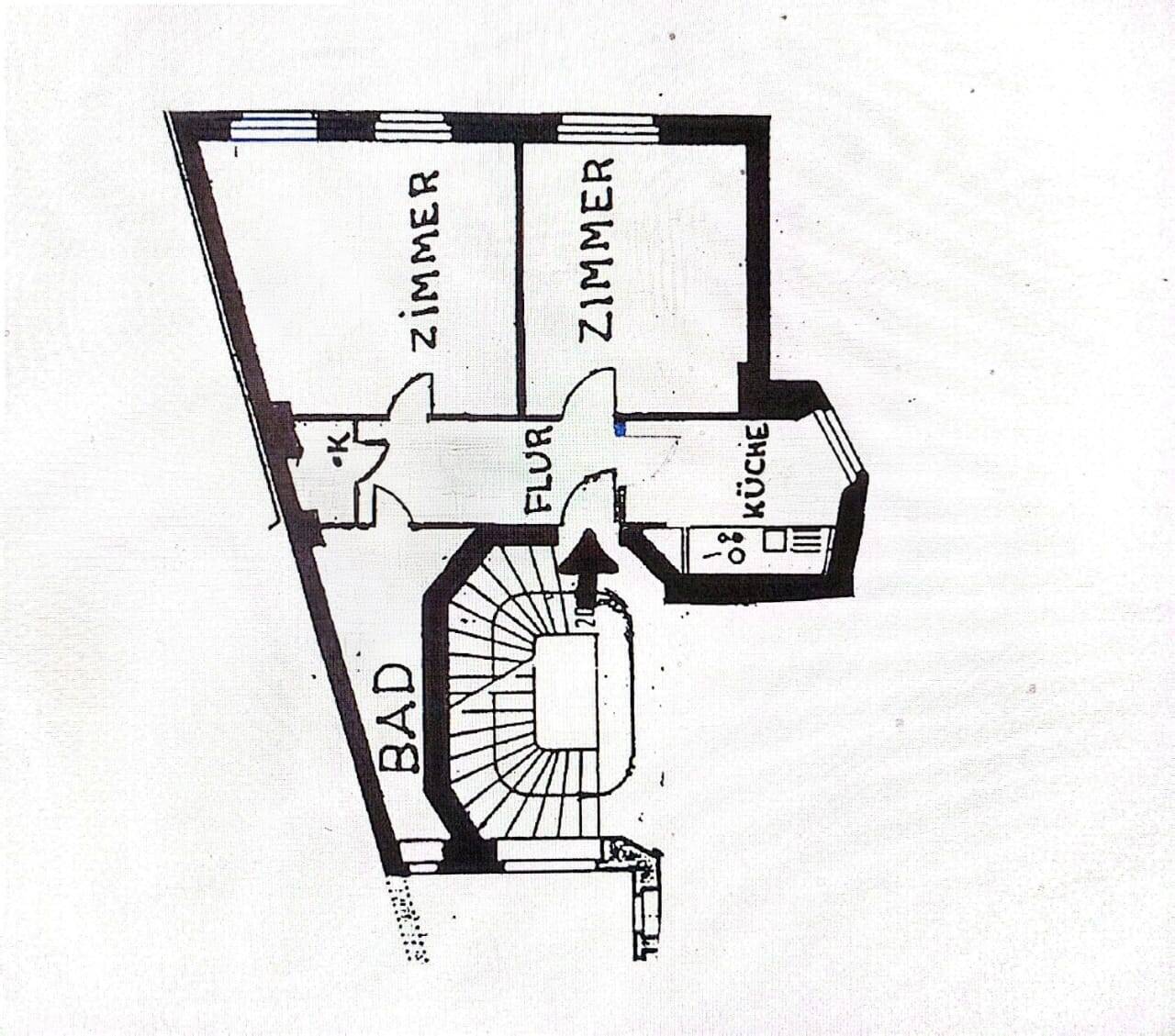 Gepflegter Altbau (44,1 m²) mit 2 separat begehbaren Zimmern & 3,5 m Deckenhöhe – ruhige Ku’damm-Seitenstraße | provisionsfrei – Berlin – Bild 1 von 9