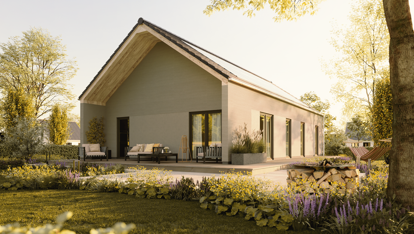 Kathedraldecke mit Empore + überdachte Terrasse, Preis inkl. Grundstück – Hauptstuhl – Vorschaubild 2