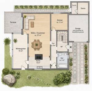 freistehendes EFH mit Wintergarten, Sauna, schönem Garten, OHNE Makler – 30179 Hannover – Vorschaubild 9