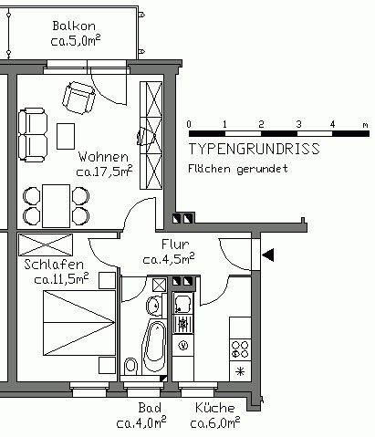 Schöne 2- Zimmer-Wohnung mit Balkon ab sofort verfügbar – Hannover – Vorschaubild 3