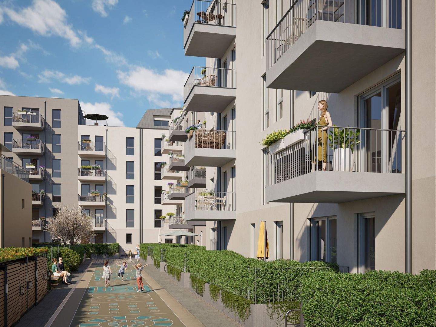 3-Zimmer Wohnung mit Terrasse in Dresden – FröbelHöfe - 1.5.1 – Dresden – Vorschaubild 5