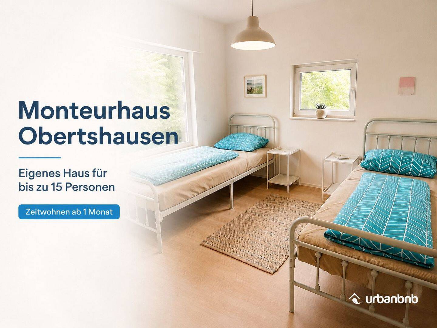 Eigenes Monteurhaus in Obertshausen bei Frankfurt - für bis zu 15 Personen