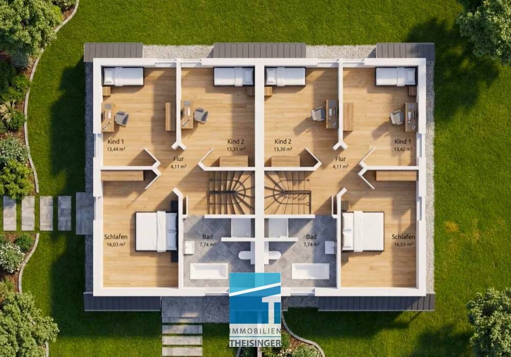 Neubaugebiet, Doppelhaushälfte, Ingolstadt-Etting auf 3 Ebenen – Ingolstadt – Vorschaubild 5