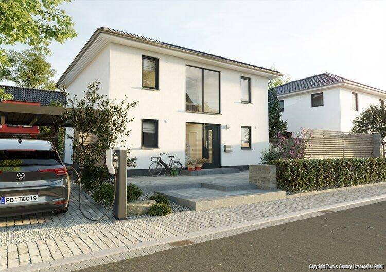 ECO-Paket - Strom vom eigenen Dach inklusive: Elegante Stadtvilla - Dein neues Zuhause - massiv errichtet inkl. Festpreis-und Bauzeit-Garantie – Rodalben – Bild 1 von 9