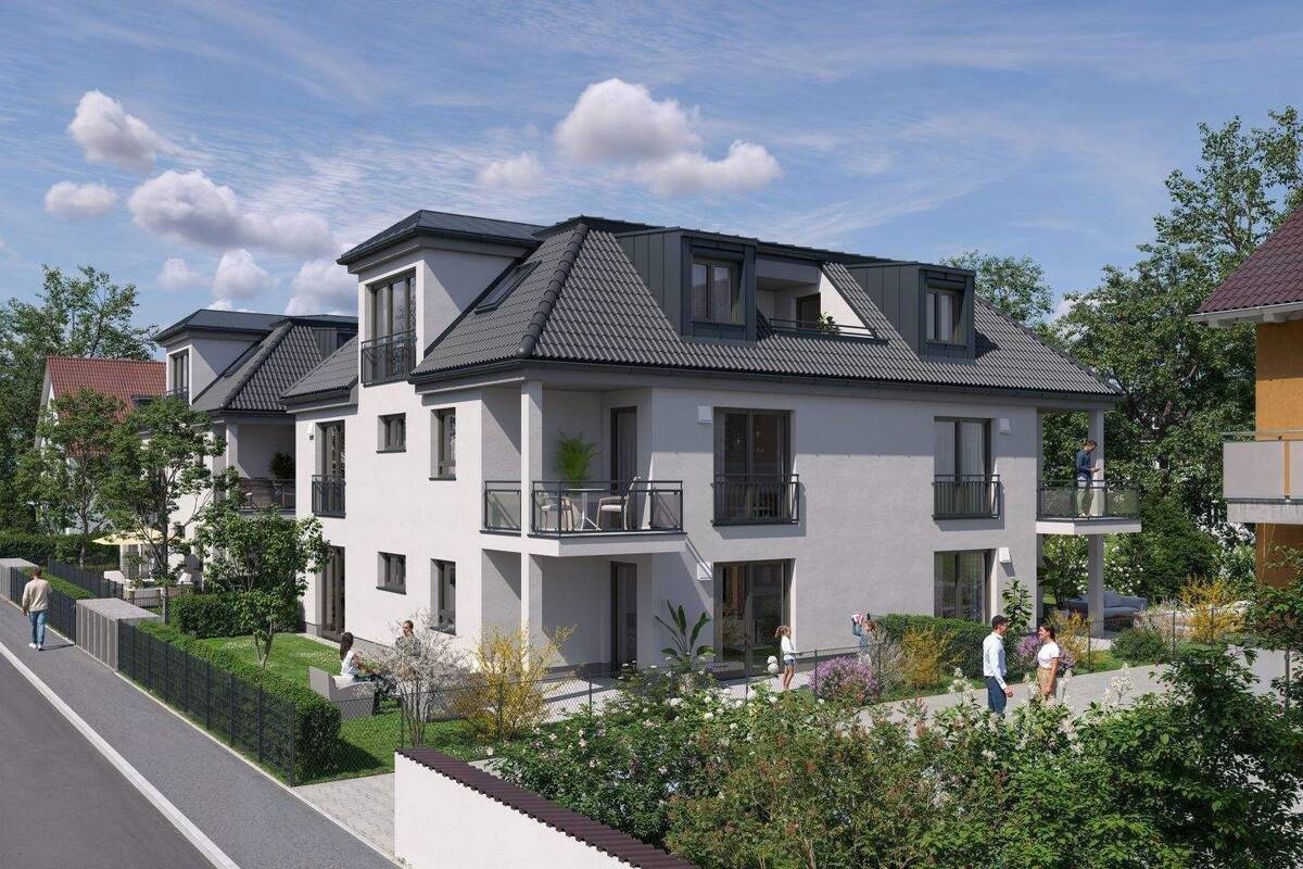Exclusives Penthouse mit Lift direkt in die Wohnung, Dachterrasse, 3-Zi., Tageslicht-Bad, Gäste-WC, Lift – 81827 München – Bild 1 von 9