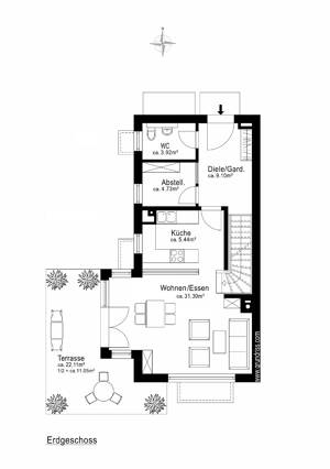 AIGNER - Neuwertige Doppelhaushälfte mit großzügigem Garten und viel Wohnkomfort – 81739 München – Vorschaubild 6