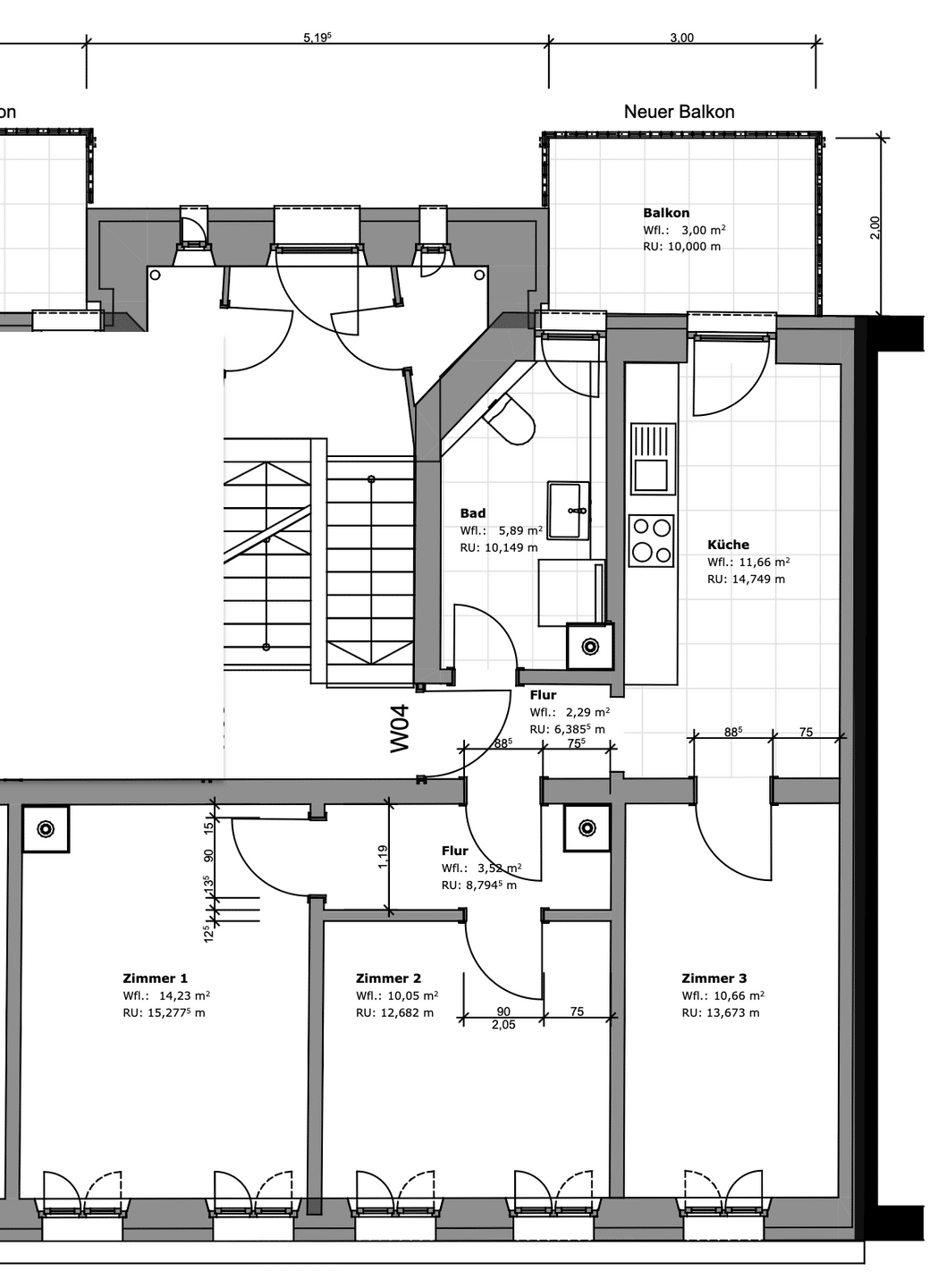 Altbauflair trifft Moderne – frisch sanierte 3-Zimmer-Wohnung zum Wohlfühlen (provisionsfrei) – Nürnberg – Vorschaubild 7