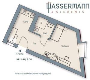 Nur für Studierende: Großzügiges möbliertes Apartment - Citynahe Lage – 91054 Erlangen – Vorschaubild 2