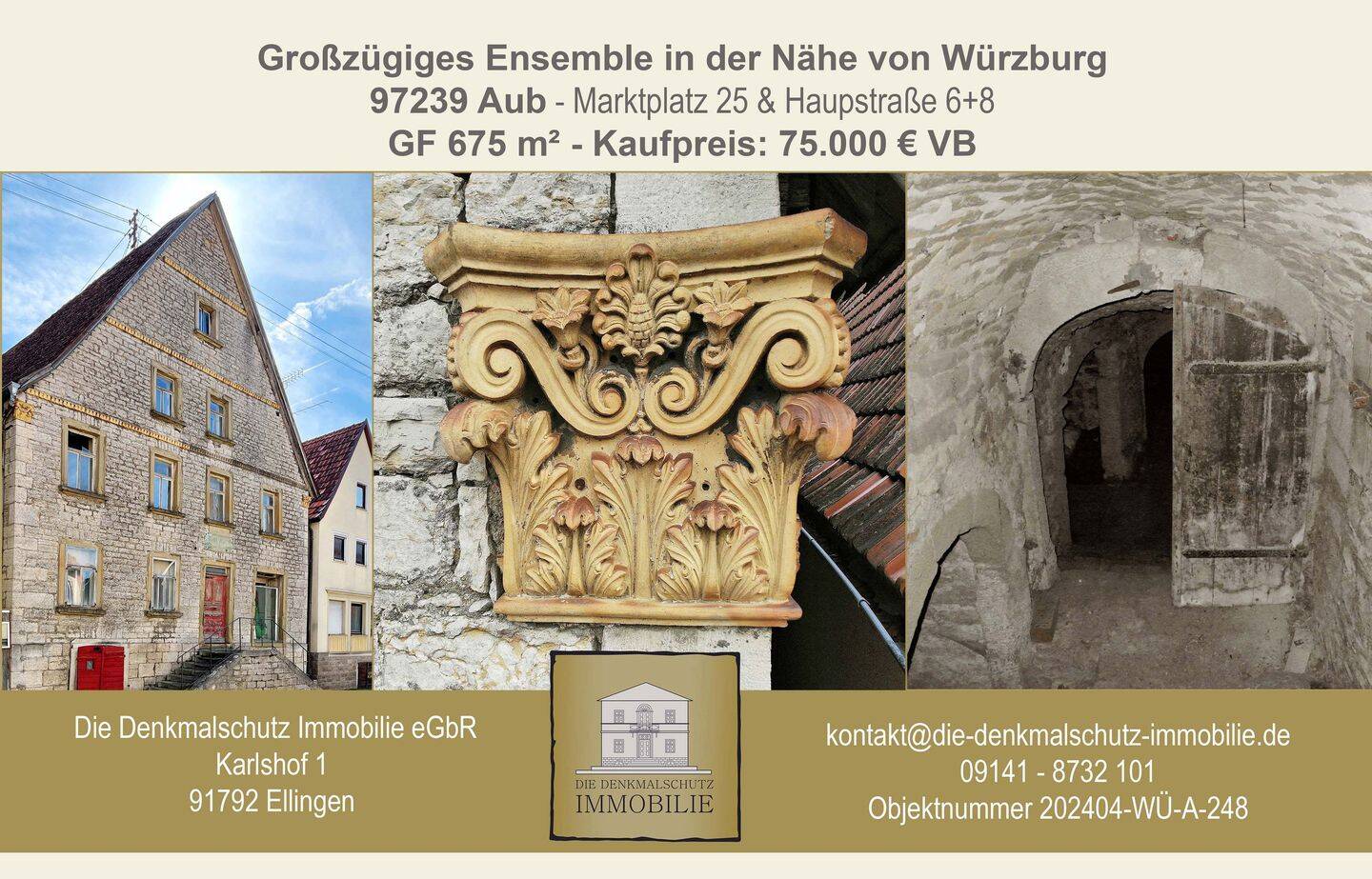 Großzügiges Ensemble in der Nähe von Würzburg – Aub – Bild 1 von 9
