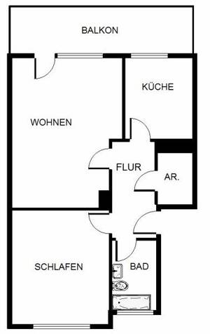Mitten drin statt nur dabei: 2-Zimmer-Citywohnung – 44795 Bochum – Vorschaubild 2