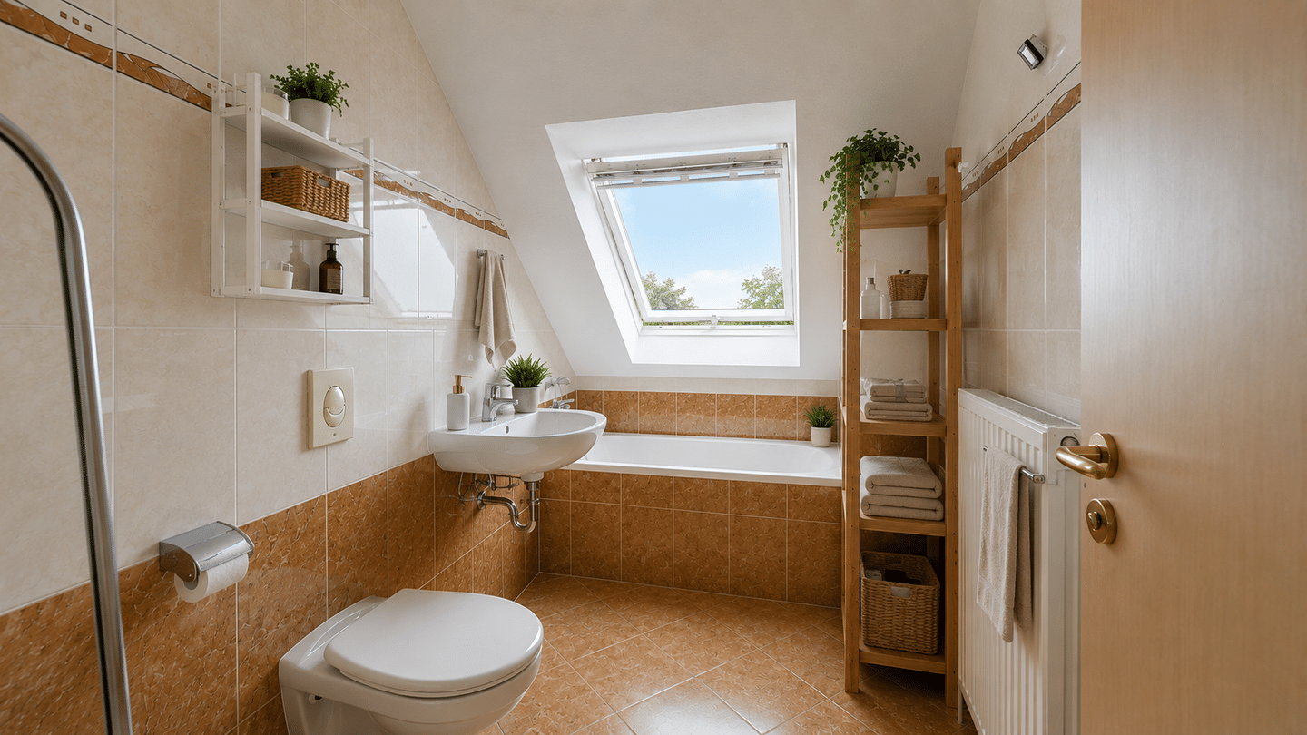 Vermietete Dachgeschosswohnung I 2 Zimmer I Tageslichtbad – Leipzig – Vorschaubild 6