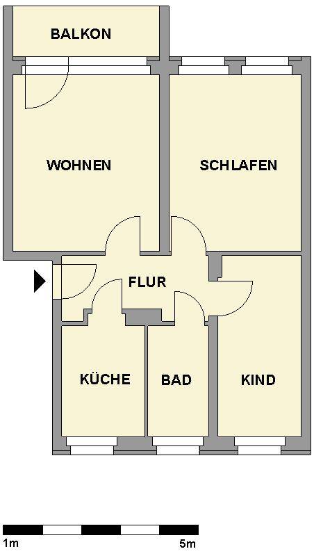3-Raum-Wohnung mit Blick zur Lutherkirche – Chemnitz – Vorschaubild 5