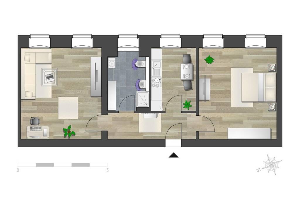Großzügige Pärchenwohnung am Brühl-Boulevard – Chemnitz – Vorschaubild 5