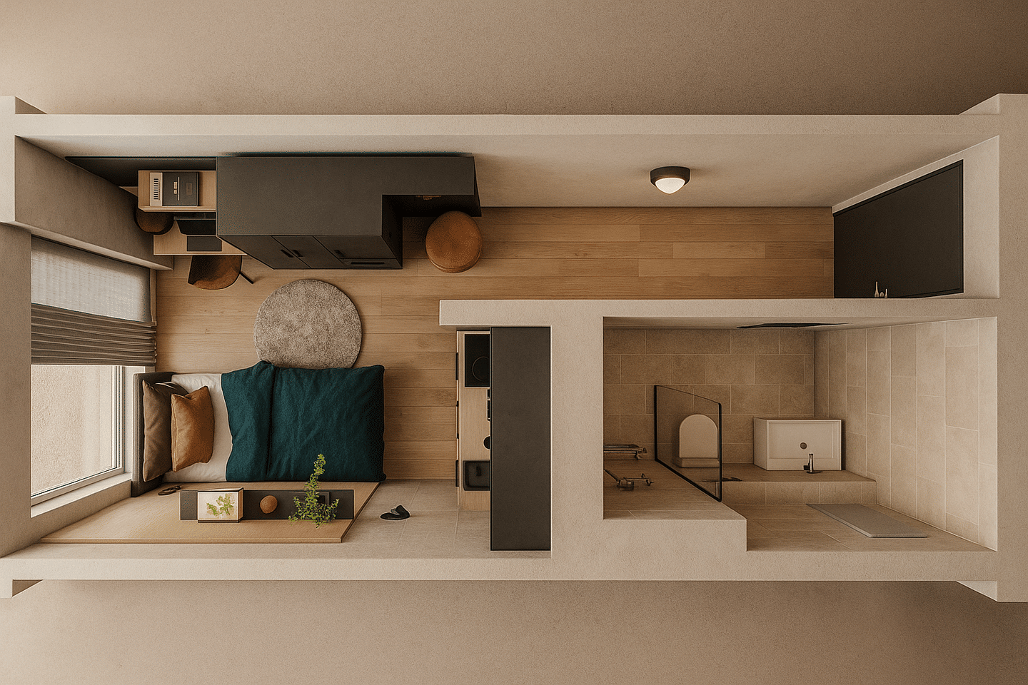 Moderne und Vollmöblierte Einzimmerwohnung in Nürnberg Rennweg