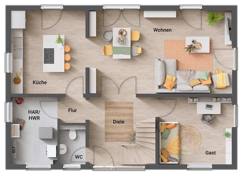 NEU: "Aura" - Traumhaus mit Einbauküche & Bodenbelägen & PV-Anlage & - Alles drin, alles dran - Du malerst noch - Dann kannst du einziehen! – Bad Kreuznach – Vorschaubild 6