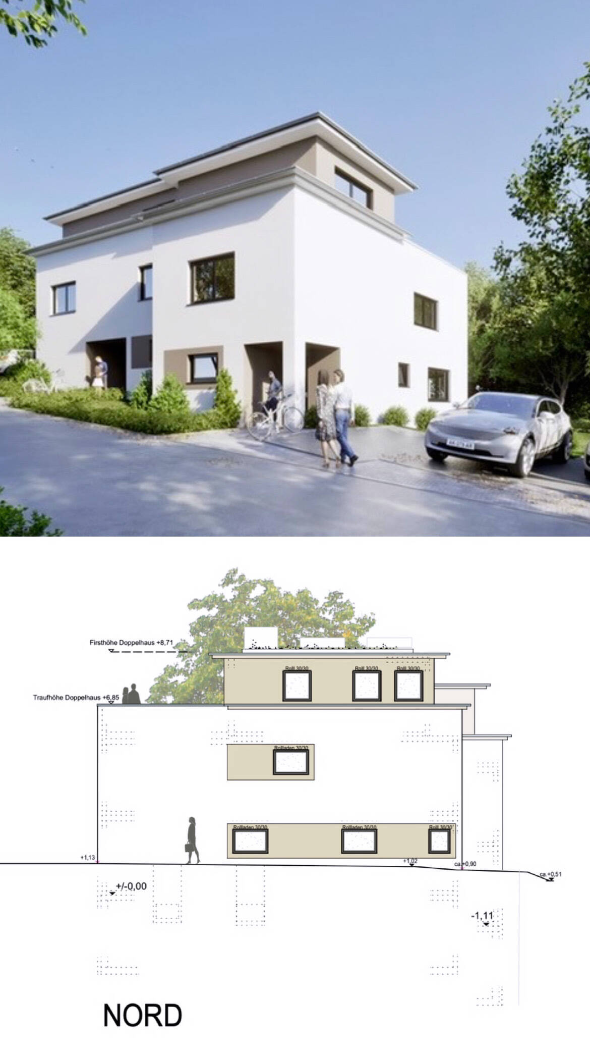 NEUBAU I Reihenmittelhaus mit Weitblick – Dachterrasse & Garten – Gorxheimertal – Vorschaubild 3