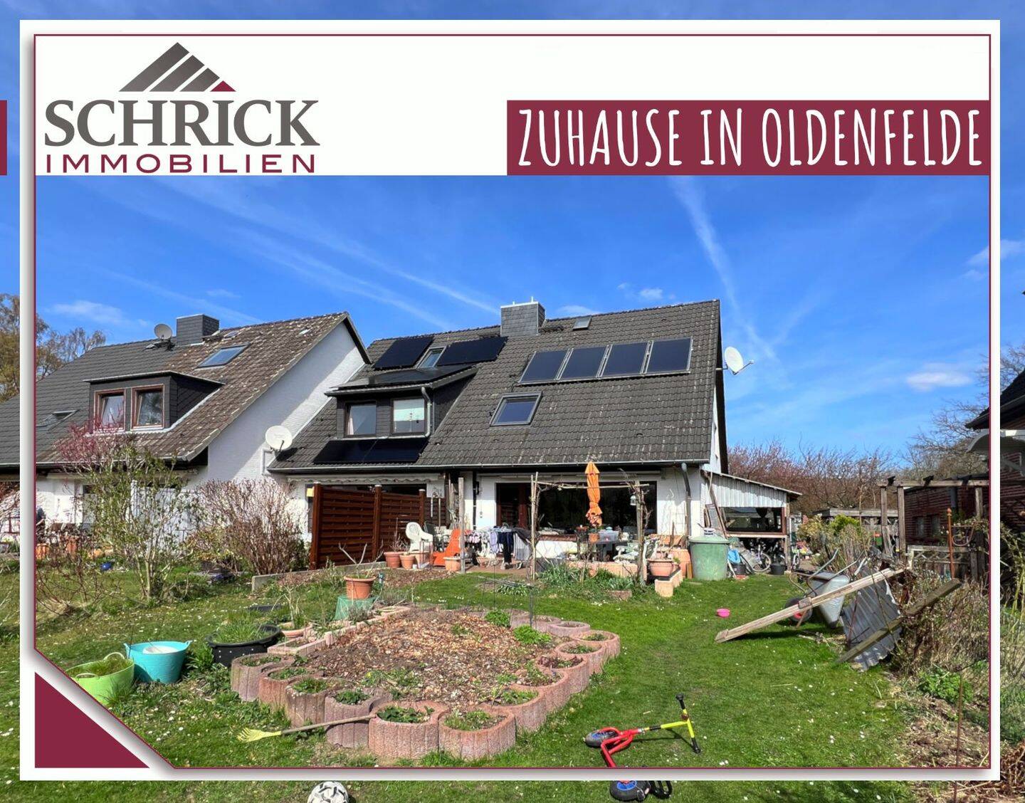 Zentrale Wohnlage mit großem Garten und Perspektive. Vermietetes Endreihenhaus mit Zukunftspotential
