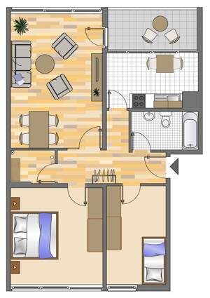 3-Zimmer-Wohnung in Gelsenkirchen Hassel – 45896 Gelsenkirchen – Vorschaubild 1