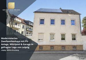 *Modernisiertes Zweifamilienhaus mit PV-Anlage, Whirlpool & Garage in gefragter Lage von Leipzig* – 4178 Leipzig – Vorschaubild 1