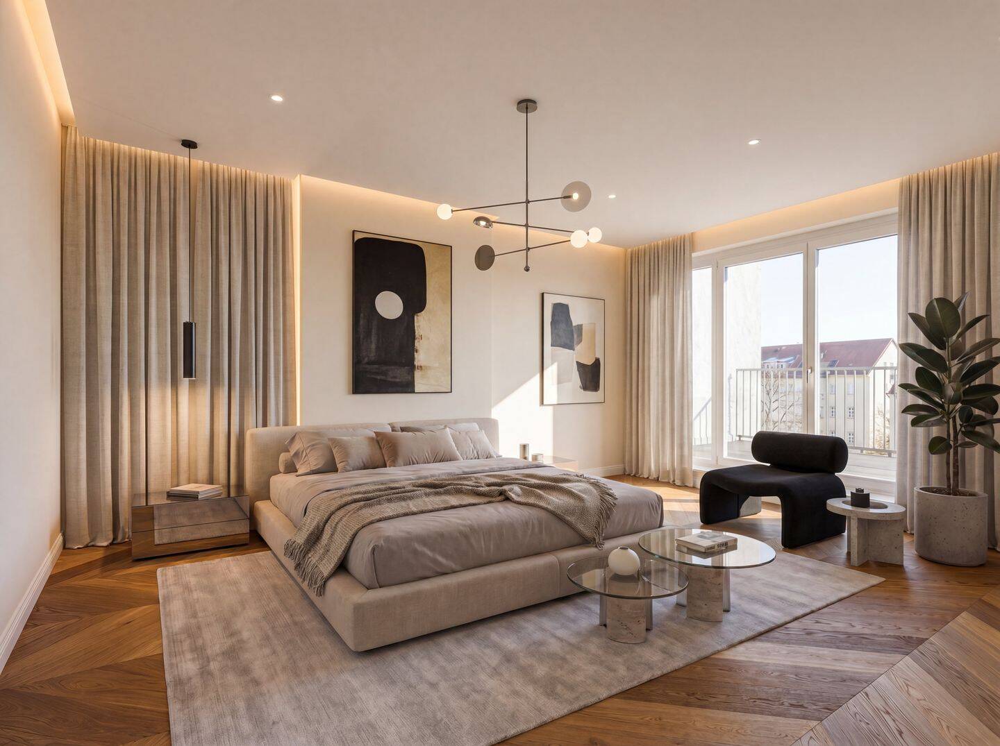 Wohnen über den Dächern: Luxus-Maisonette im Altbau – München – Vorschaubild 2