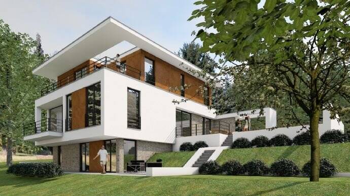 Exklusive Bauhausvilla in modernem ästhetischen Design direkt am Wasser in Neuvenedig – Berlin – Vorschaubild 8