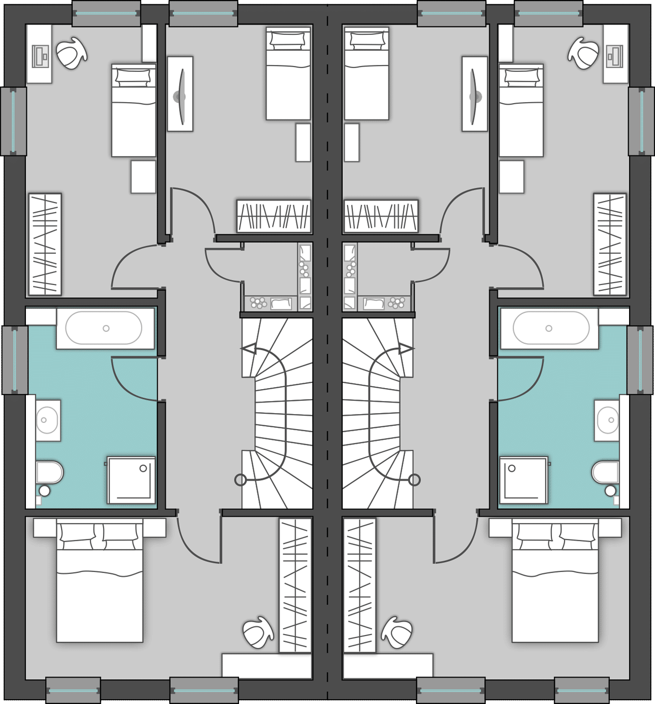 Exklusive Neubau-Doppelhaushälfte – hochwertig ausgestattet und sofort bezugsfertig. – Blankenfelde-Mahlow – Vorschaubild 9
