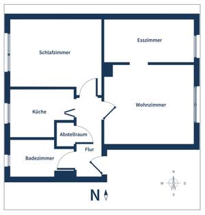 Geschmackvolle und gepflegte Wohnung mit 3 Räumen und Einbauküche in Stuttgart-Zuffenhausen ab 01.09.2026 – 70435 Stuttgart – Vorschaubild 3