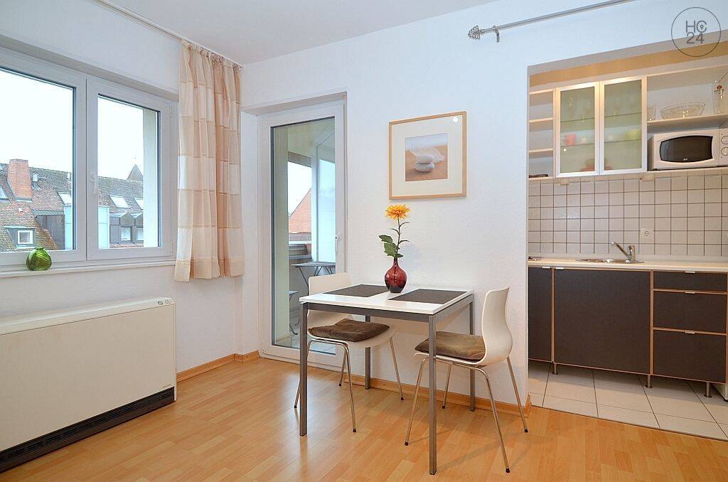 Schön möblierte 2-Zimmer-Wohnung mit WLAN und Balkon direkt in der Innenstadt – Nürnberg – Vorschaubild 6