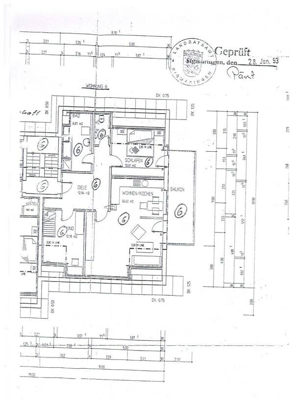 Dachgeschosswohnung in 88630 Pfullendorf mit 82,96 m² kaufen
