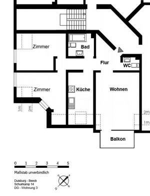 3-Zimmer-Wohnung in Duisburg Beeck – 47139 Duisburg – Vorschaubild 2
