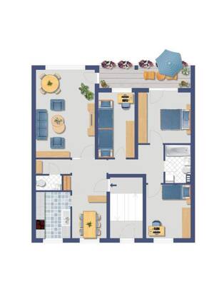 BN-Lessenich. vermietete 4 Zimmer Wohnung mit Balkon u. Garten – 53123 Bonn – Vorschaubild 2