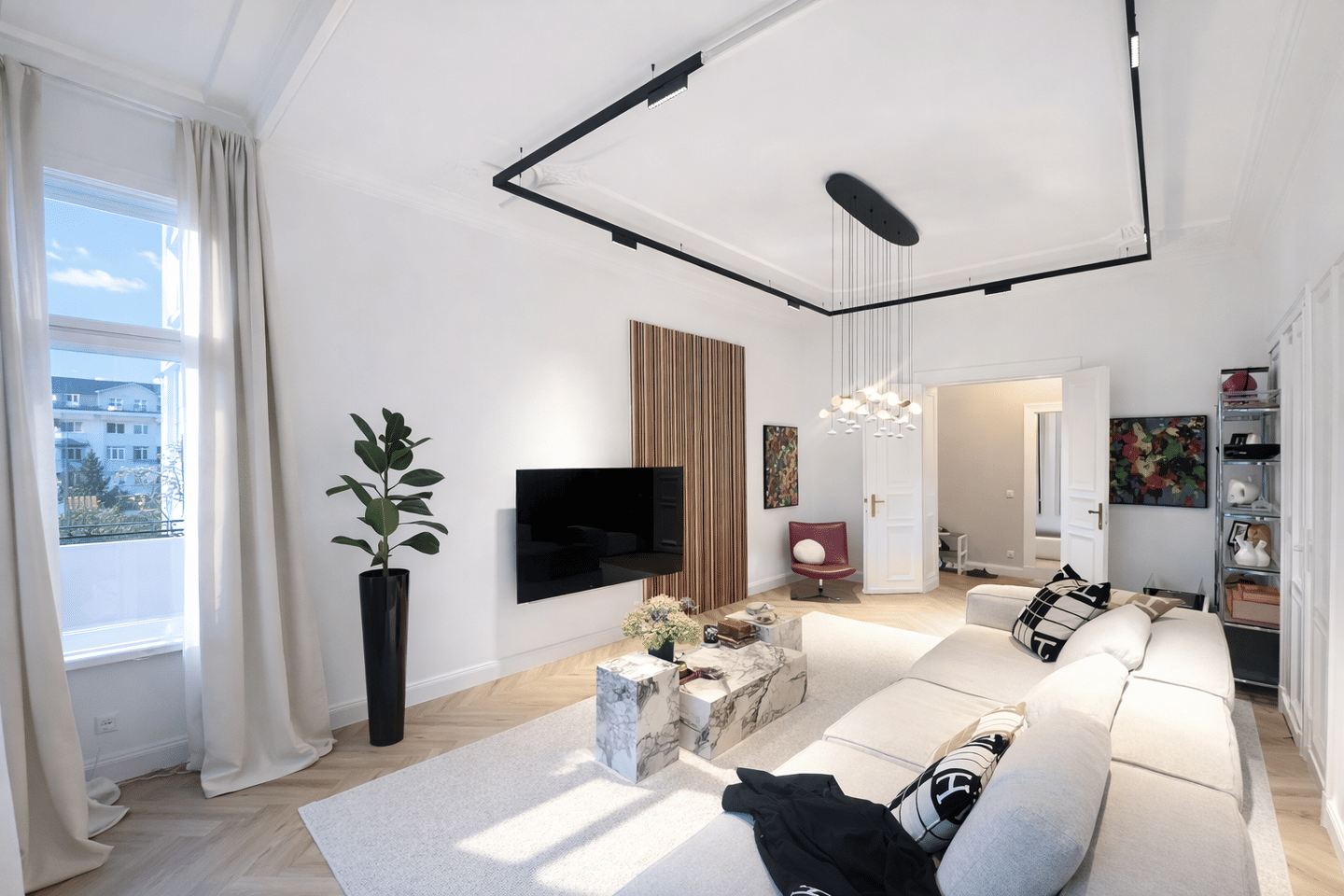 NEUER KP- 7.723,- pro QM--IMPOSANTE 3,4 METER- DESIGNER-STUCKWOHNUNG- Gründerzeit- -ruhige Lage – Berlin – Vorschaubild 7