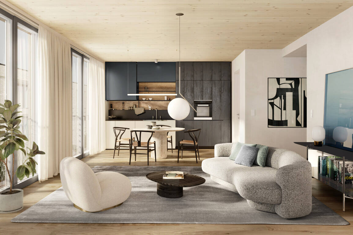 3-Zimmer-Wohnung mit Balkon, Office und TG-Stellplatz – Heilbronn – Bild 1 von 5