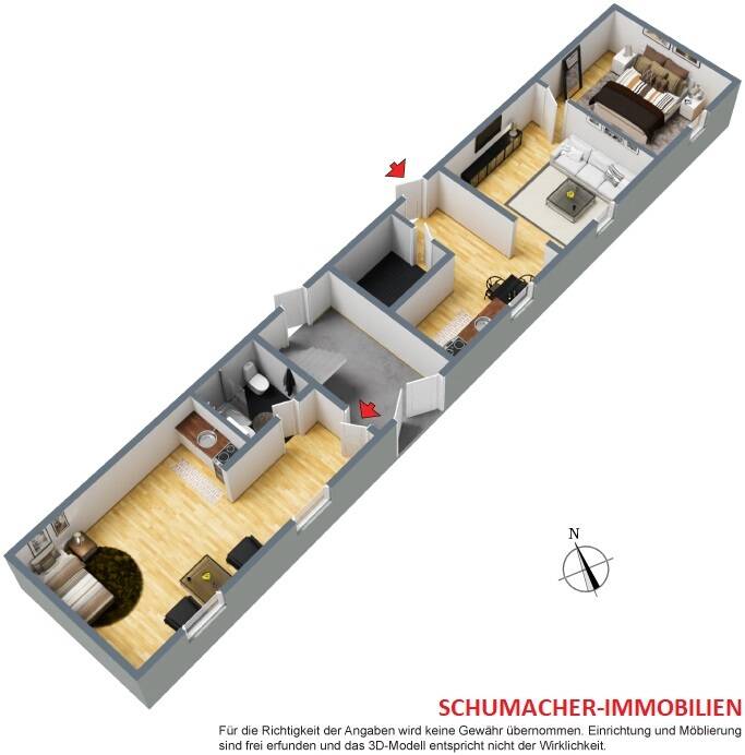 Mehrfamilienhaus, zentrale Wohnlage und Ausbaupotenzial – Gnoien – Vorschaubild 9