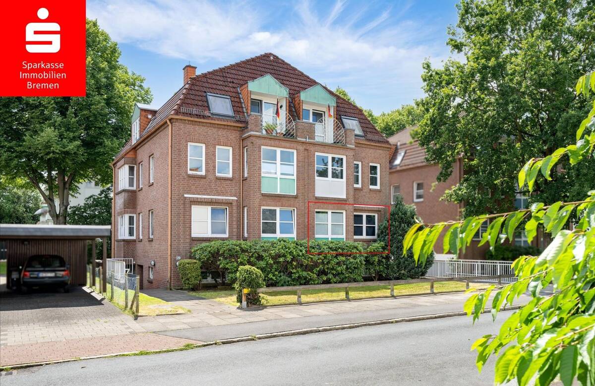 Bremen-Sebaldsbrück: Vermietete 3-Zimmer-Wohnung mit großem Balkon und Garage – 28309 Bremen – Bild 1 von 5